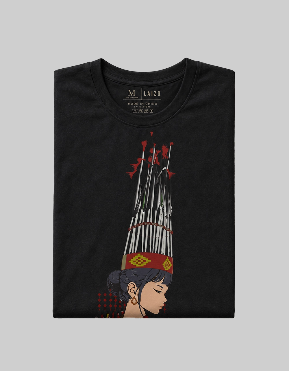 The chin lady folding The Chin Lady Premium Tee